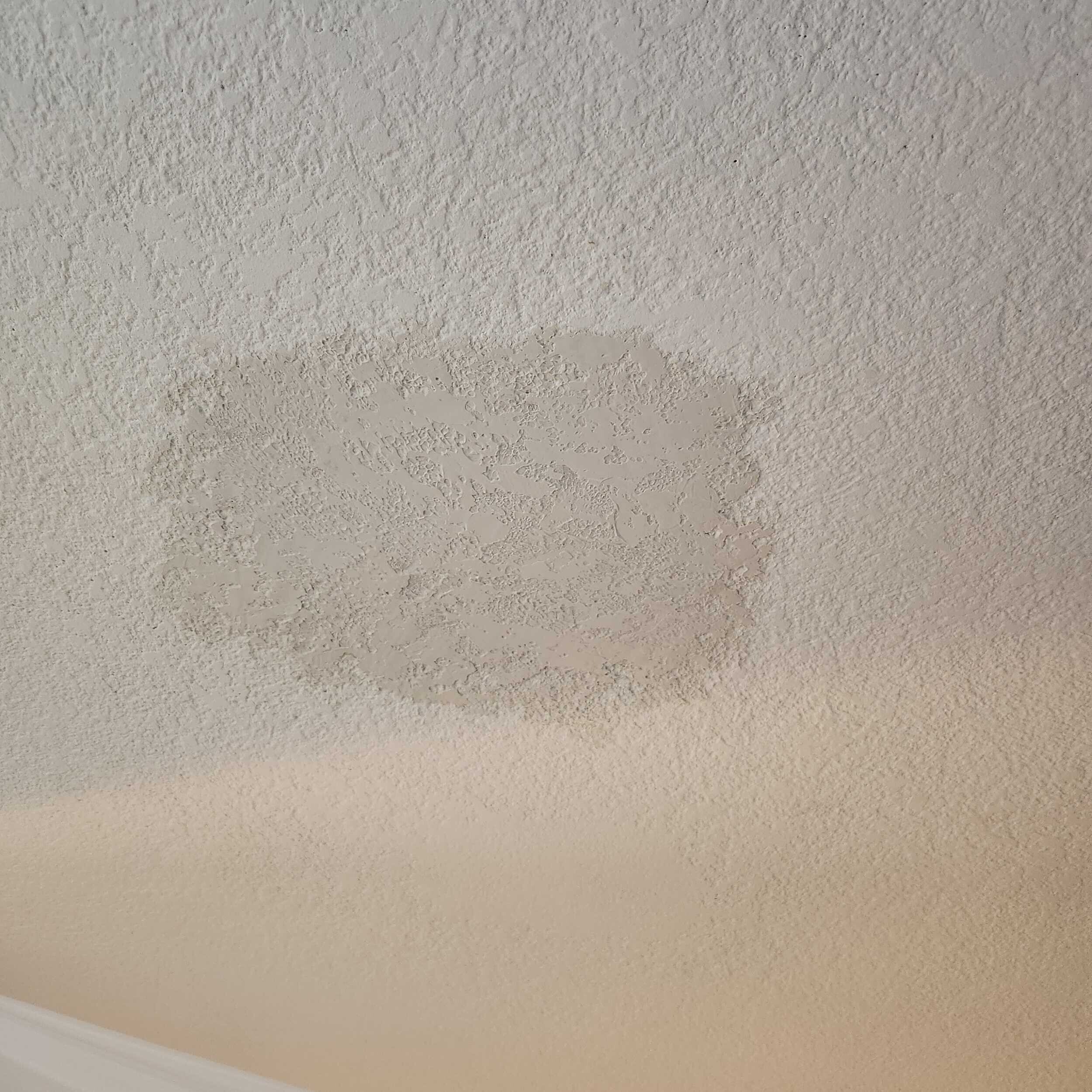 Textured ceiling drywall repair in Hillsboro OR after repair