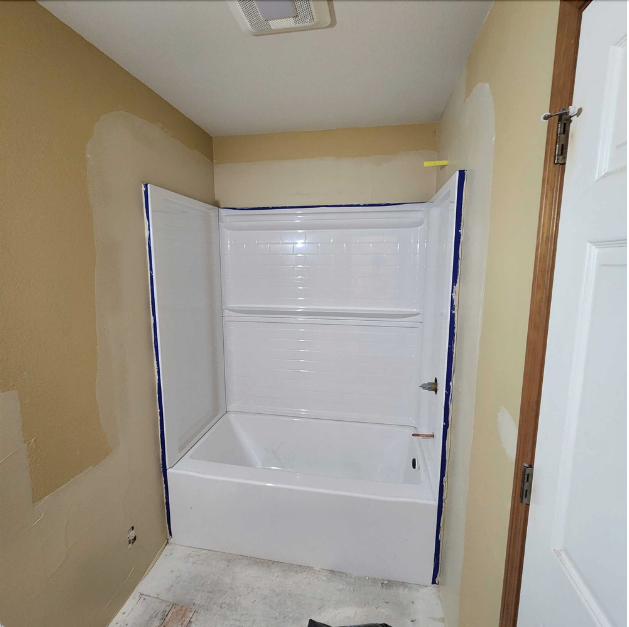 Bathroom Drywall Repair Before – Hillsboro OR Drywall contractor Hillsboro OR before repair