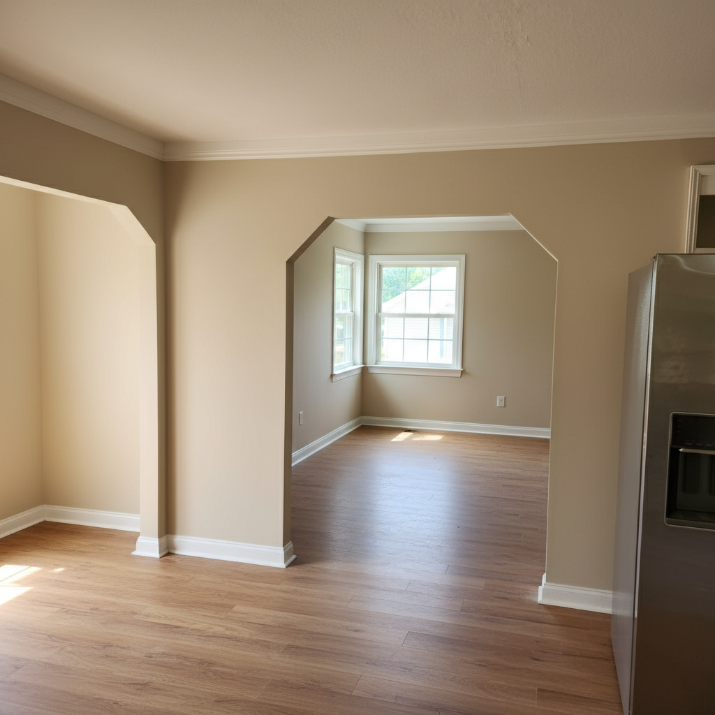 Completed interior drywall finishing project in Hillsboro OR
