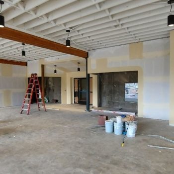 Commercial interior after drywall installation and finishing Commercial interior after drywall installation and finishing