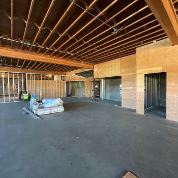 Commercial interior before drywall installation Commercial interior before drywall installation